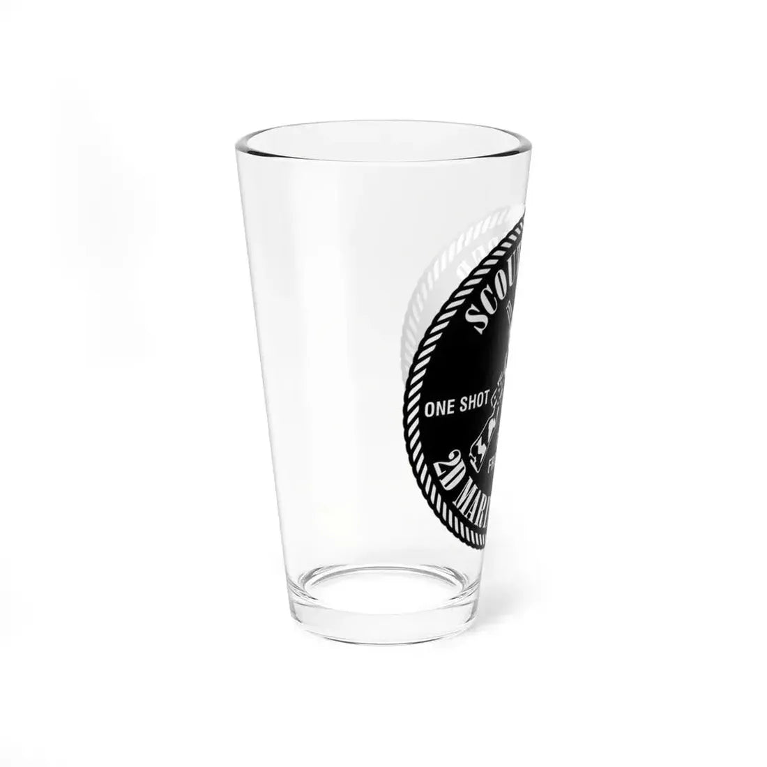 2nd Marine Division Scout Sniper (USMC) Pint Glass 16oz - Go Mug Yourself