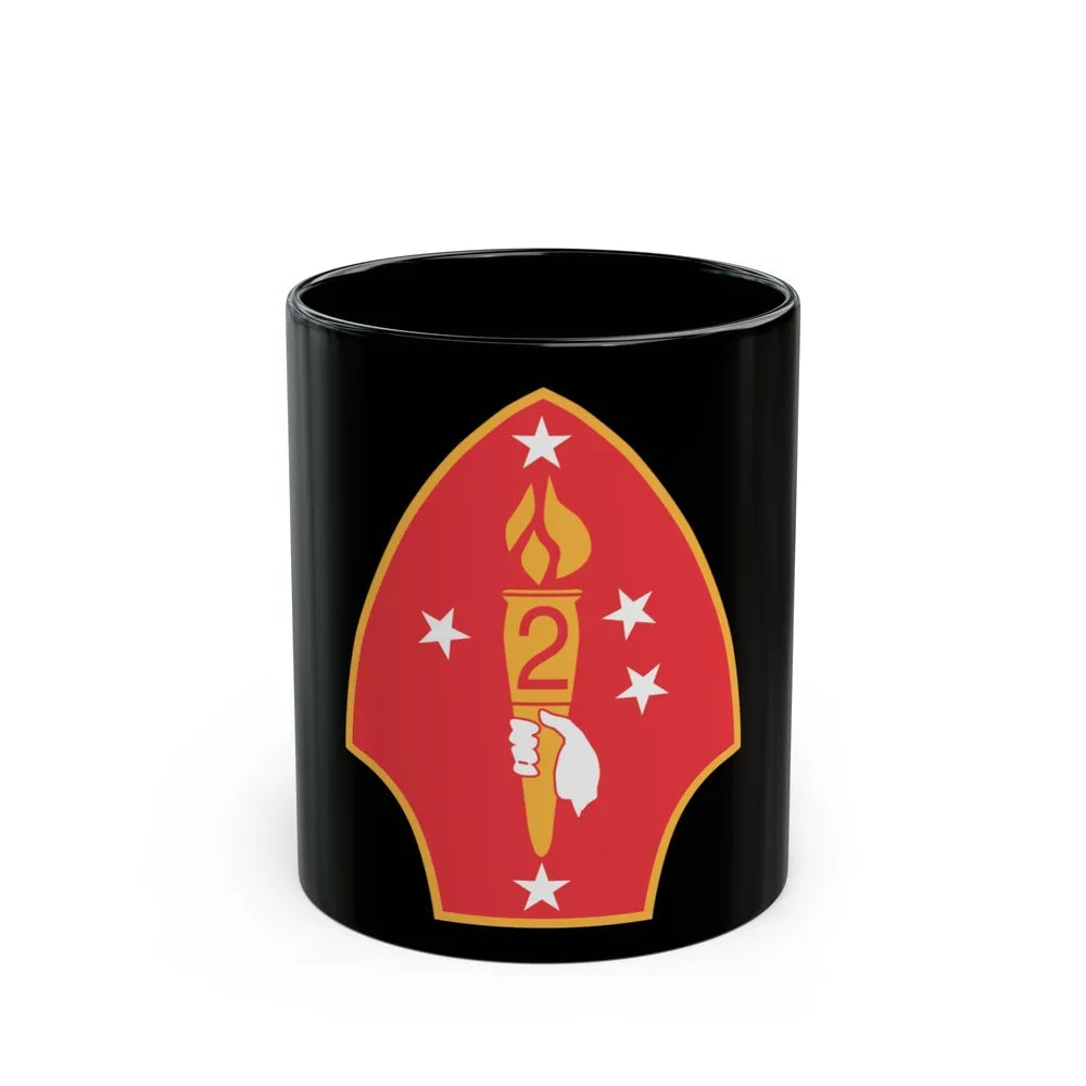 2nd Marine Divn (USMC) Black Coffee Mug-11oz-Go Mug Yourself