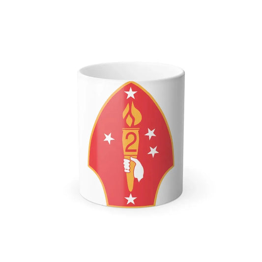 2nd Marine Divn (USMC) Color Changing Coffee Mug 11oz - Go Mug Yourself