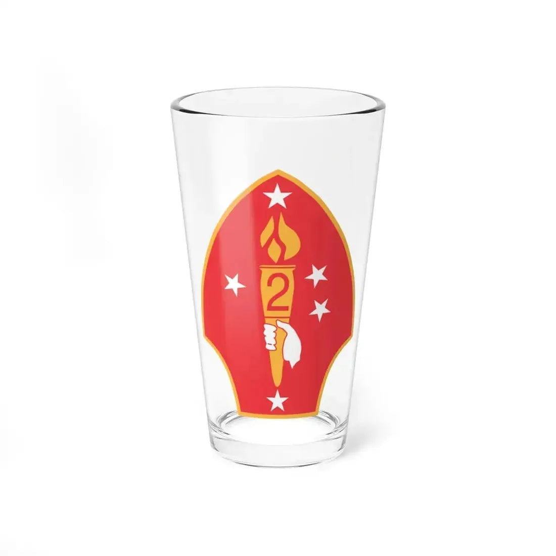 2nd Marine Divn (USMC) Pint Glass 16oz 16oz - Go Mug Yourself