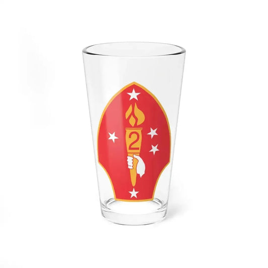 2nd Marine Divn (USMC) Pint Glass 16oz 16oz - Go Mug Yourself
