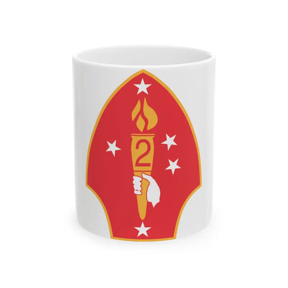 2nd Marine Divn (USMC) White Coffee Mug-11oz-Go Mug Yourself