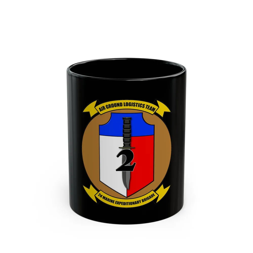 2nd Marine Expiditionary Brigade Air Ground Logistics Team (USMC) Black Coffee Mug-11oz-Go Mug Yourself