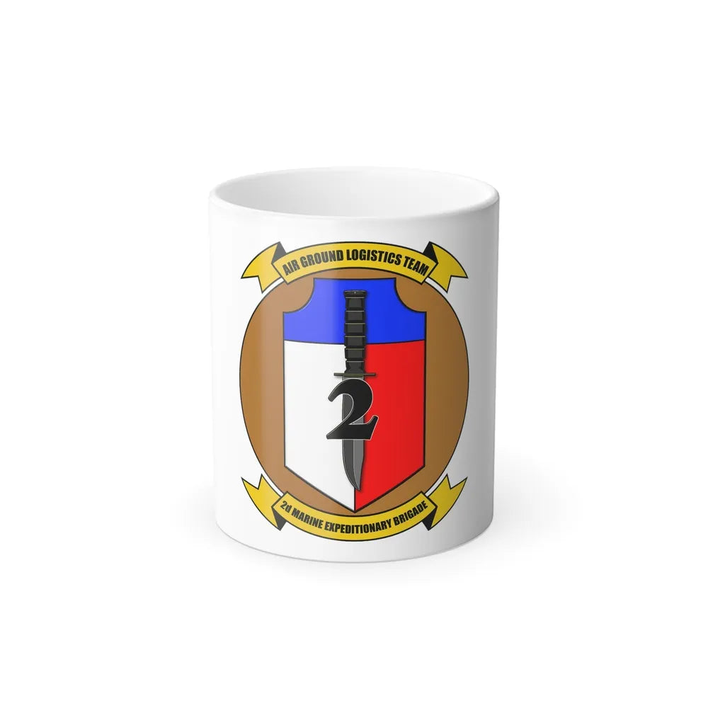 2nd Marine Expiditionary Brigade Air Ground Logistics Team (USMC) Color Changing Mug 11oz-11oz-Go Mug Yourself