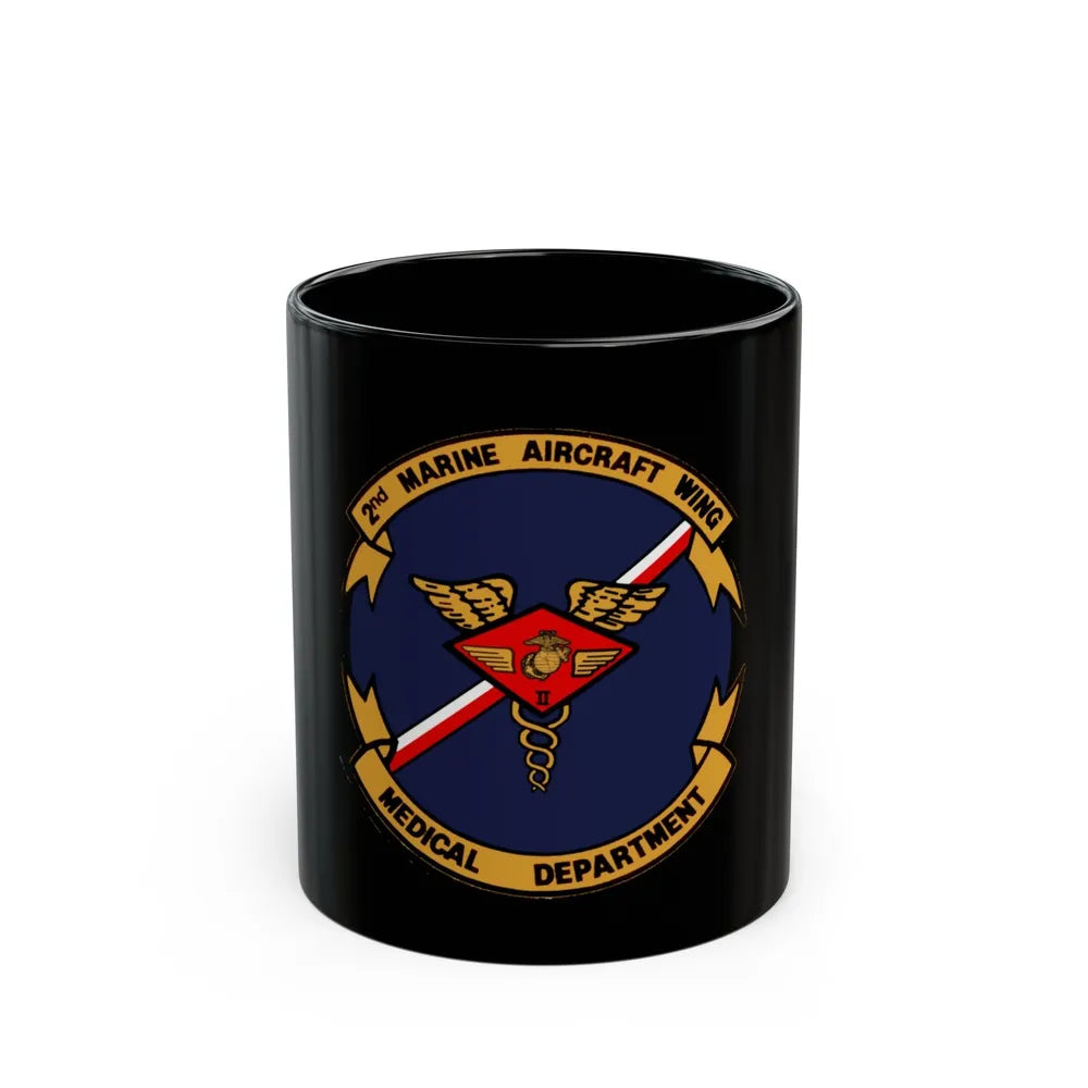 2nd MAW Medical Dept (USMC) Black Coffee Mug-11oz-Go Mug Yourself