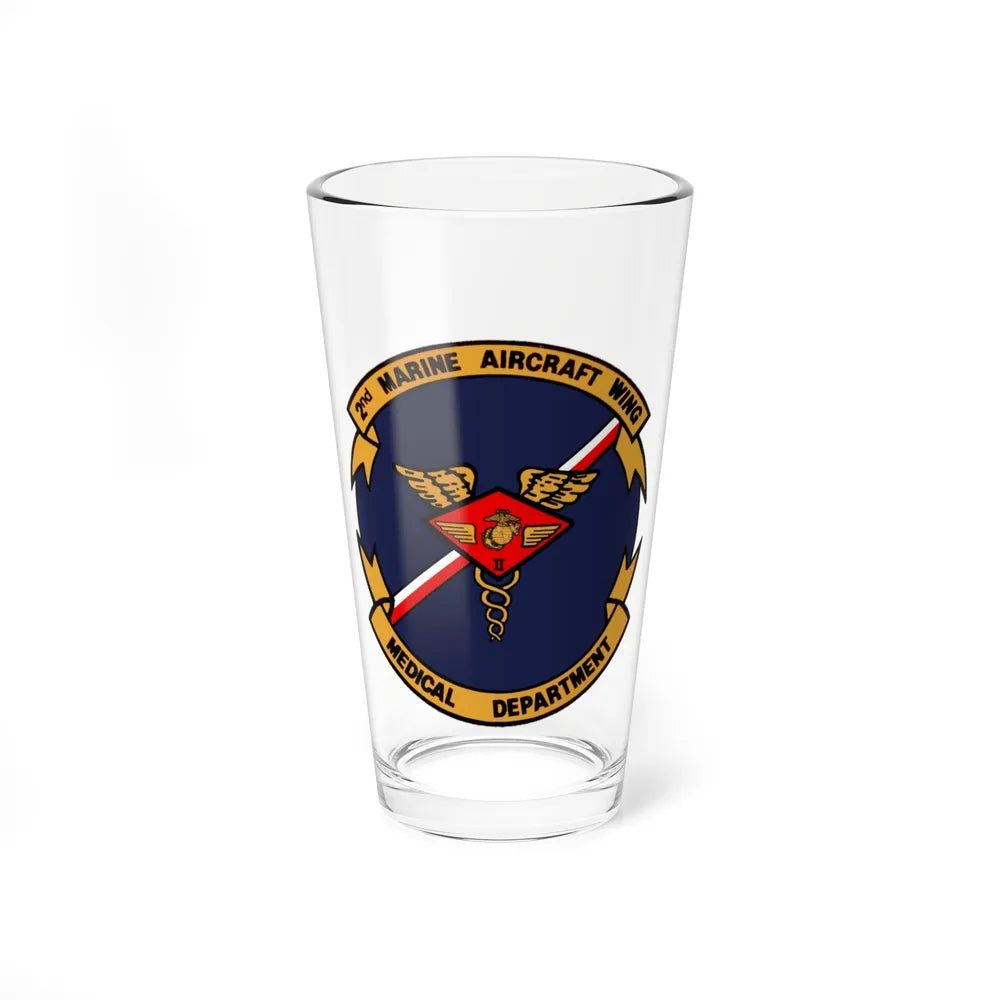 2nd MAW Medical Dept (USMC) Pint Glass 16oz-16oz-Go Mug Yourself