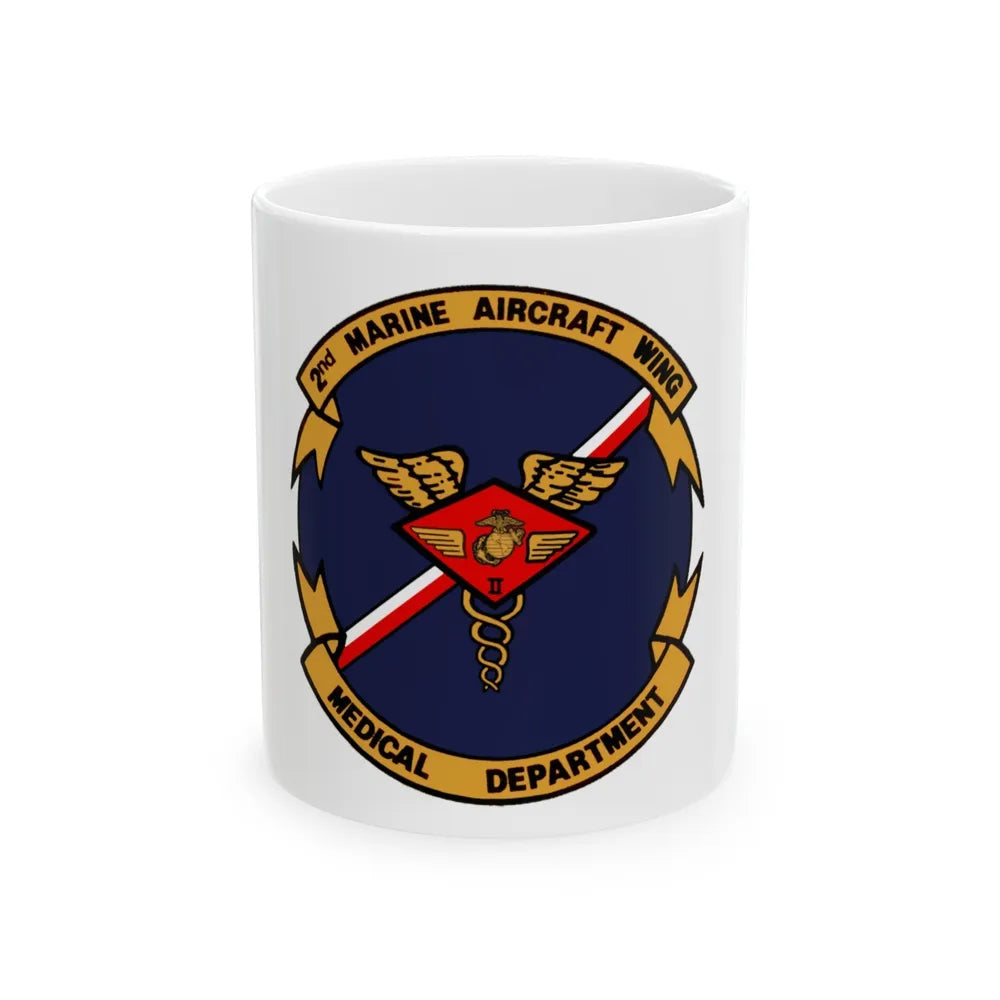 2nd MAW Medical Dept (USMC) White Coffee Mug-11oz-Go Mug Yourself