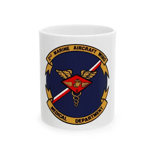 2nd MAW Medical Dept (USMC) White Coffee Mug 11oz - Go Mug Yourself