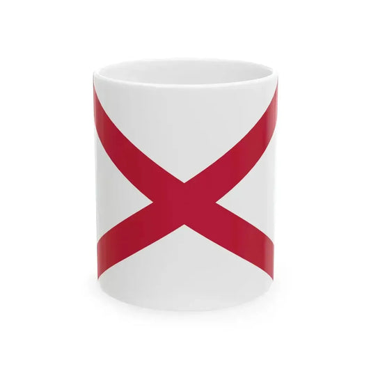 2nd proposed naval flag of the Georgian Democratic Republic (Georgia) White Coffee Mug 11oz - Go Mug Yourself