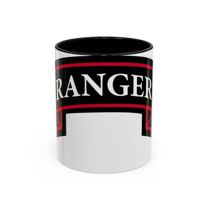 2nd Ranger Battalion (U.S. Army) Accent Coffee Mug-11oz-Black-Go Mug Yourself