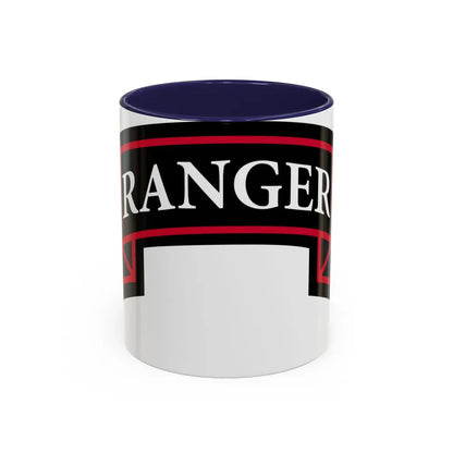 2nd Ranger Battalion (U.S. Army) Accent Coffee Mug-11oz-Navy-Go Mug Yourself