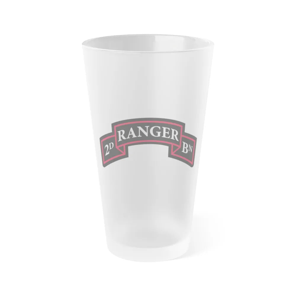 2nd Ranger Battalion (U.S. Army) Frosted Pint Glass 16oz-Go Mug Yourself