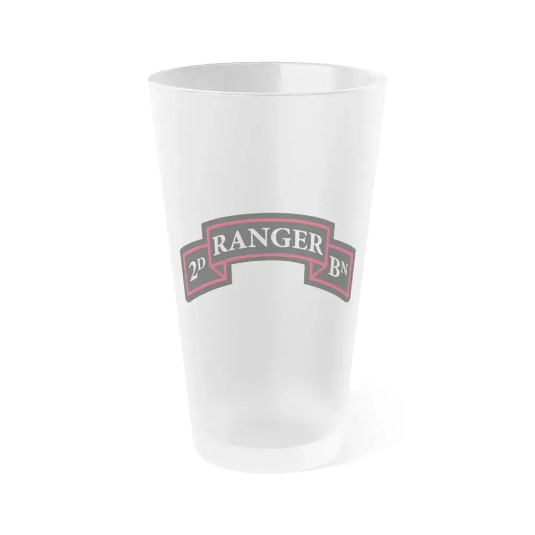 2nd Ranger Battalion (U.S. Army) Frosted Pint Glass 16oz Default Title - Go Mug Yourself