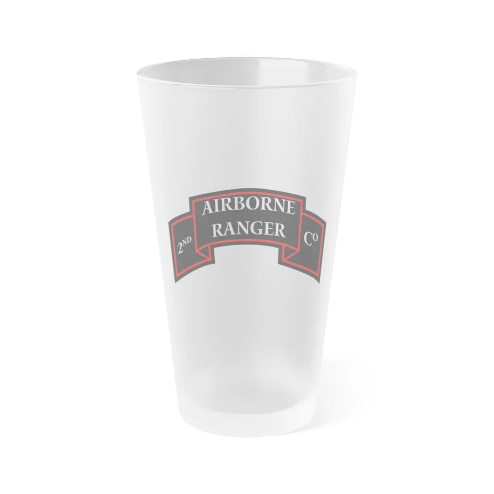 2nd Ranger Infantry Company (U.S. Army) Frosted Pint Glass 16oz-Go Mug Yourself