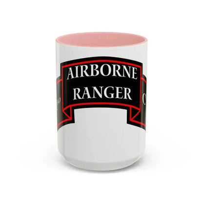 2nd Ranger Infantry Company (U.S. Army) Accent Coffee Mug 15oz Pink - Go Mug Yourself