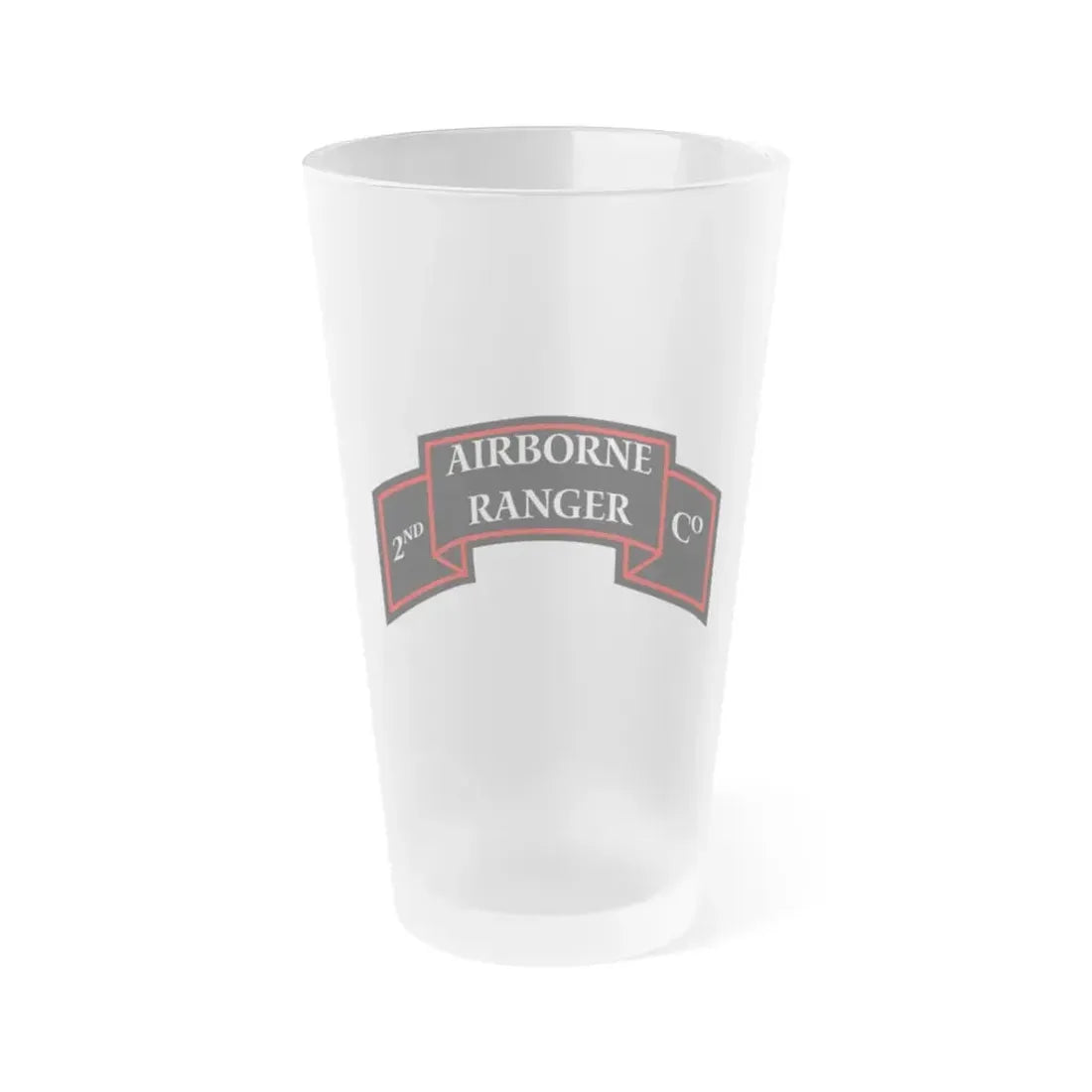 2nd Ranger Infantry Company (U.S. Army) Frosted Pint Glass 16oz Default Title - Go Mug Yourself