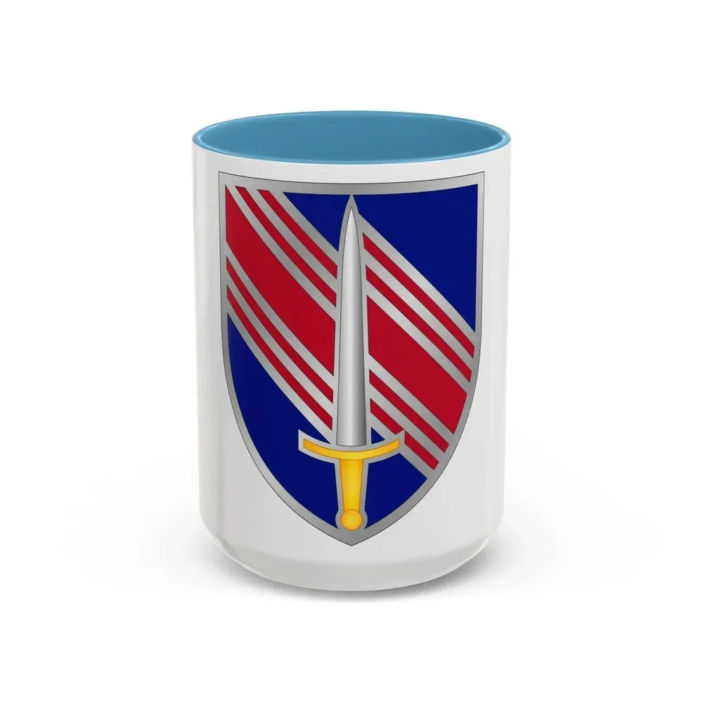 2nd Security Force Assistance Brigade (U.S. Army) Accent Coffee Mug 15oz Light Blue - Go Mug Yourself