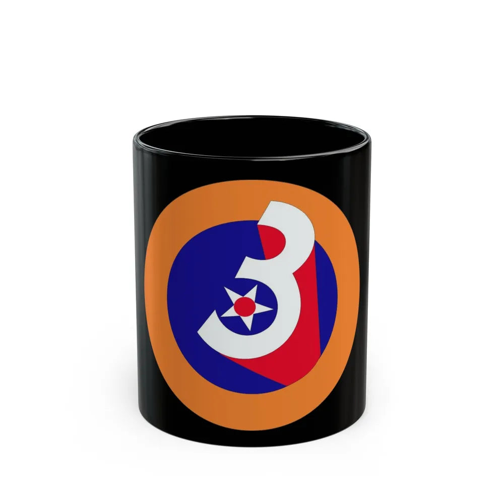 3 Air Force (U.S. Army) Black Coffee Mug-11oz-Go Mug Yourself