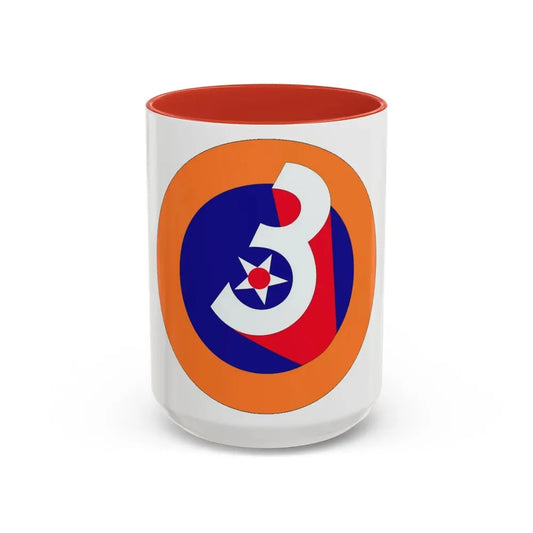 3 Air Force (U.S. Army) Accent Coffee Mug 11oz Pink - Go Mug Yourself