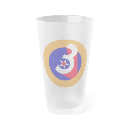 3 Air Force (U.S. Army) Frosted Pint Glass 16oz Default Title - Go Mug Yourself