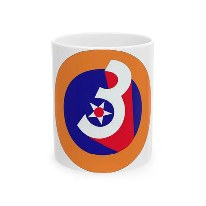3 Air Force (U.S. Army) White Coffee Mug 11oz - Go Mug Yourself