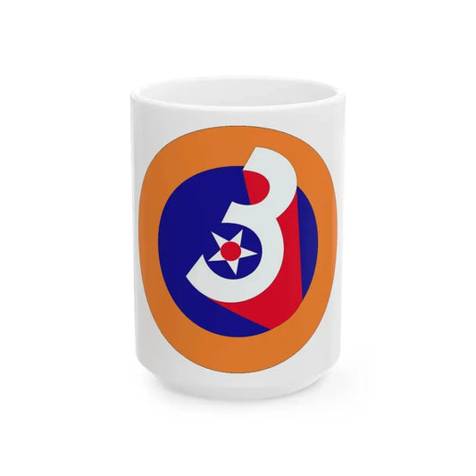 3 Air Force (U.S. Army) White Coffee Mug 15oz - Go Mug Yourself