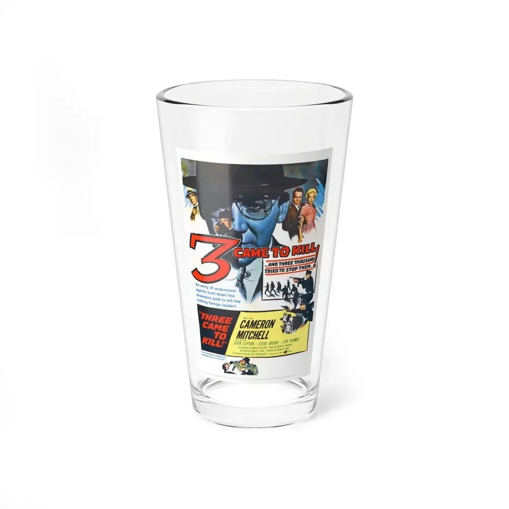 3 CAME TO KILL 1960 Movie Poster - Pint Glass 16oz - Go Mug Yourself