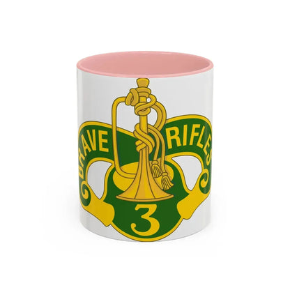 3 Cavalry Regiment 2 (U.S. Army) Accent Coffee Mug 11oz Pink - Go Mug Yourself