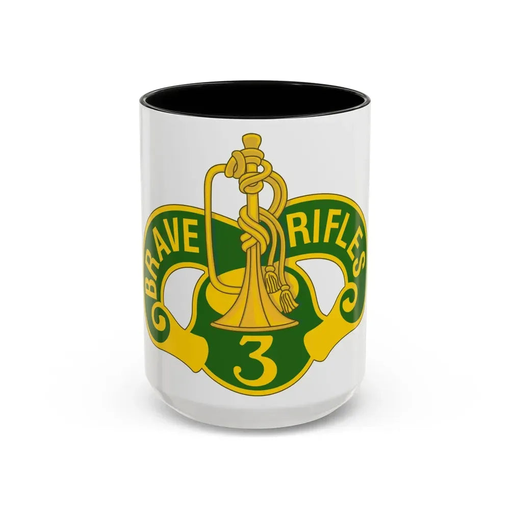 3 Cavalry Regiment 2 (U.S. Army) Accent Coffee Mug 15oz Black - Go Mug Yourself