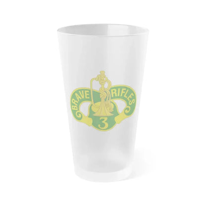 3 Cavalry Regiment 2 (U.S. Army) Frosted Pint Glass 16oz Default Title - Go Mug Yourself