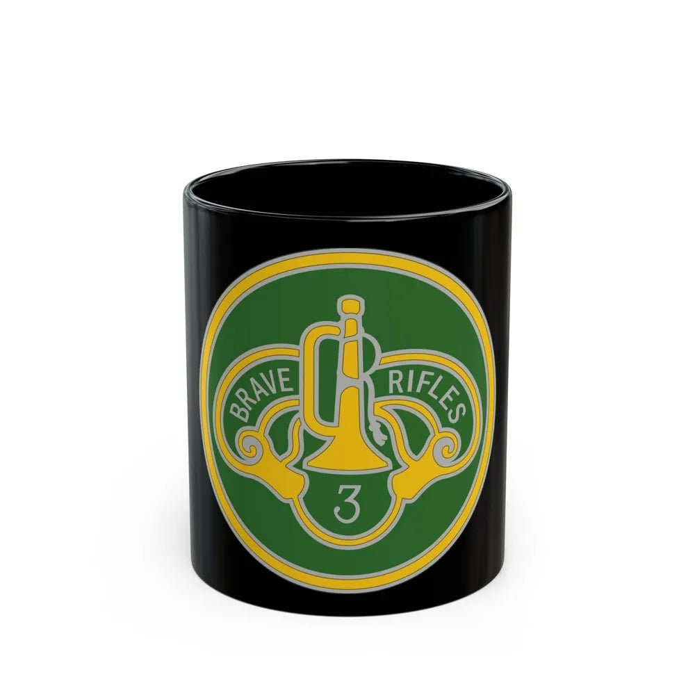 3 Cavalry Regiment 3 (U.S. Army) Black Coffee Mug-11oz-Go Mug Yourself