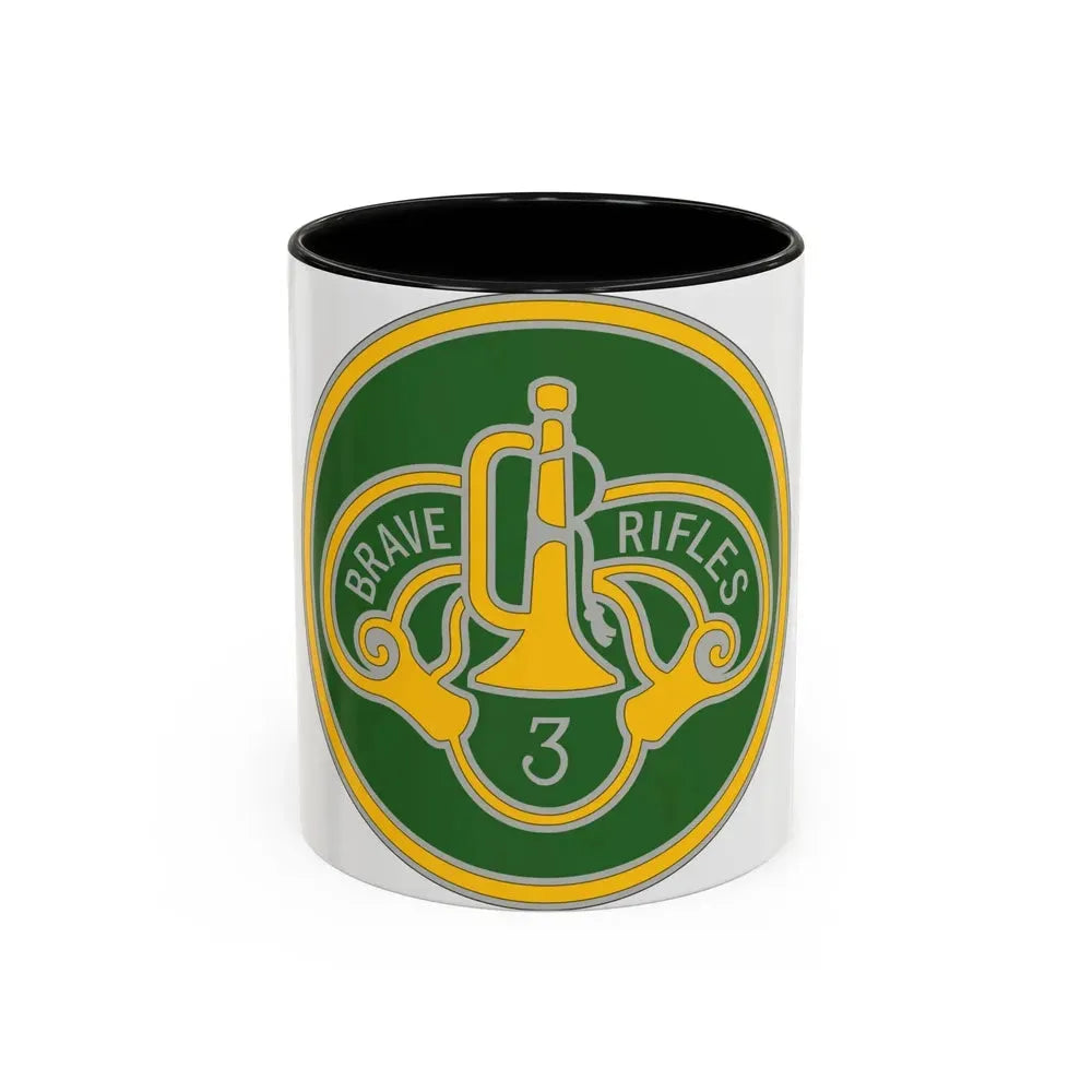 3 Cavalry Regiment 3 (U.S. Army) Accent Coffee Mug 11oz Black - Go Mug Yourself