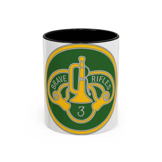 3 Cavalry Regiment 3 (U.S. Army) Accent Coffee Mug 11oz Black - Go Mug Yourself