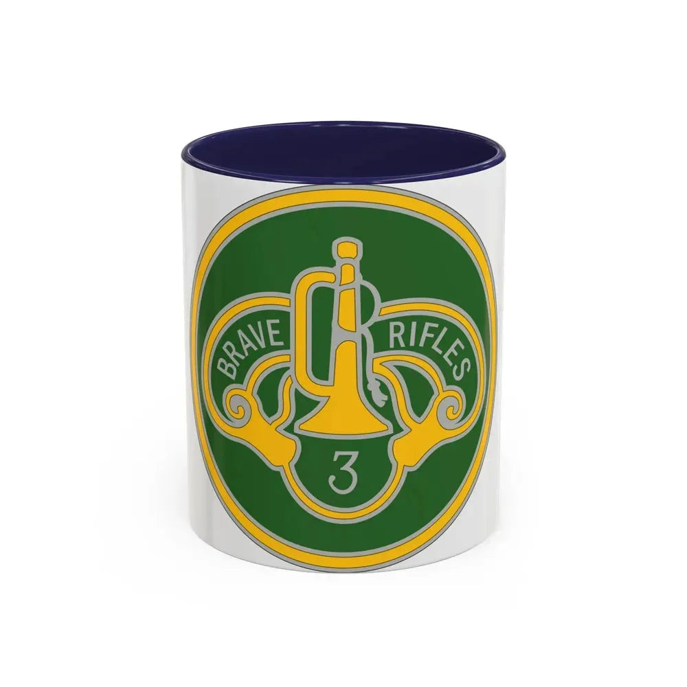 3 Cavalry Regiment 3 (U.S. Army) Accent Coffee Mug 11oz Navy - Go Mug Yourself