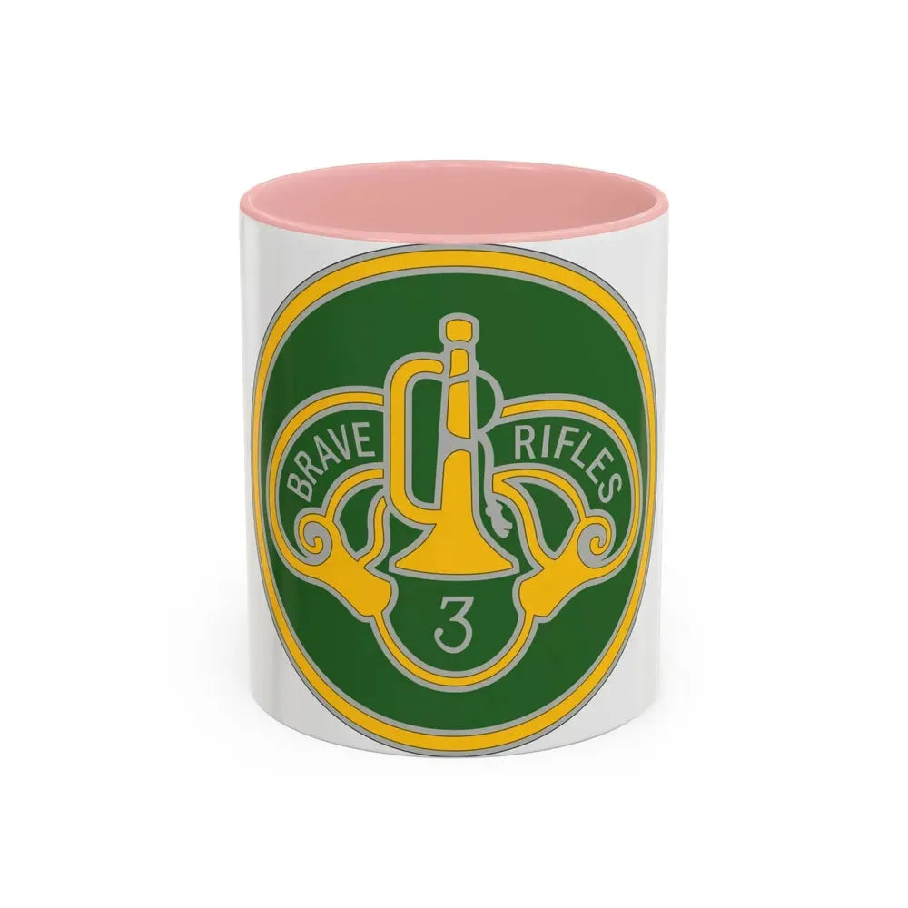 3 Cavalry Regiment 3 (U.S. Army) Accent Coffee Mug 11oz Pink - Go Mug Yourself