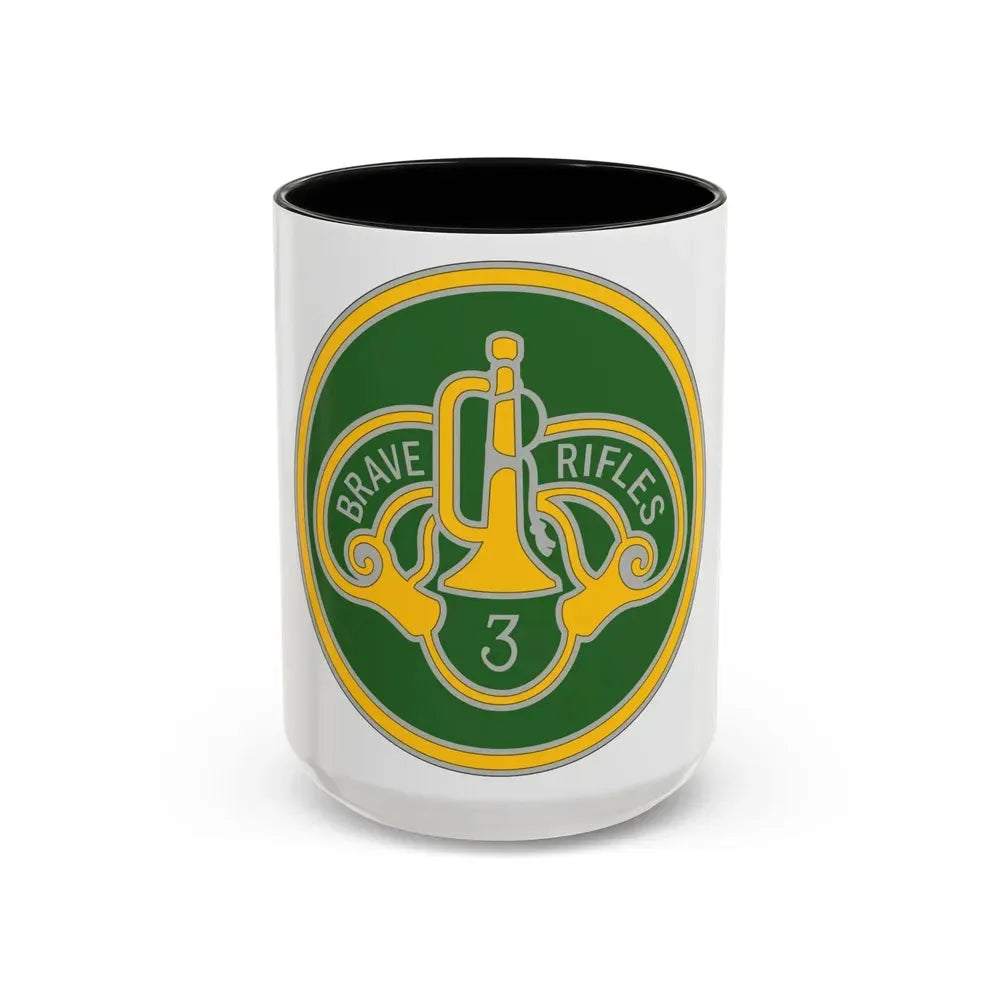 3 Cavalry Regiment 3 (U.S. Army) Accent Coffee Mug 15oz Black - Go Mug Yourself