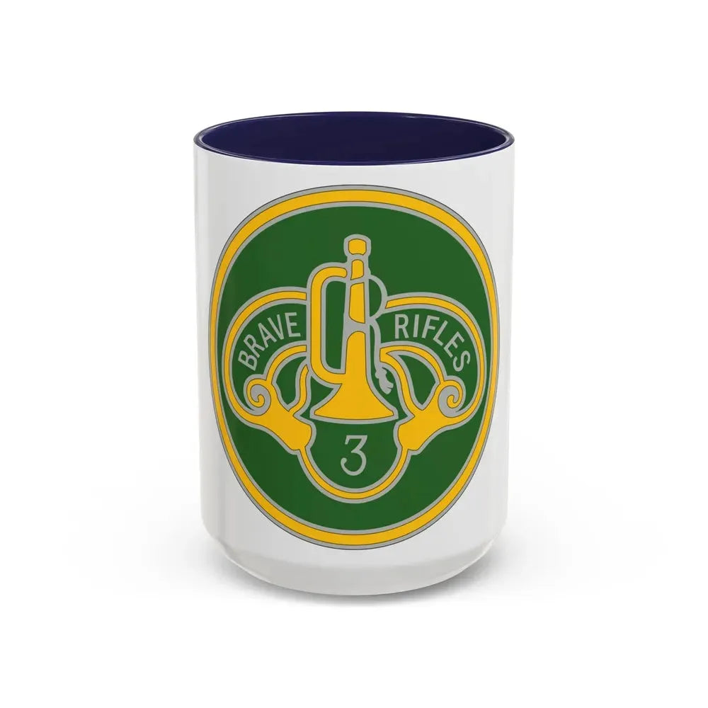 3 Cavalry Regiment 3 (U.S. Army) Accent Coffee Mug 15oz Navy - Go Mug Yourself