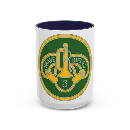 3 Cavalry Regiment 3 (U.S. Army) Accent Coffee Mug 15oz Navy - Go Mug Yourself