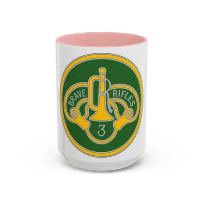 3 Cavalry Regiment 3 (U.S. Army) Accent Coffee Mug 15oz Pink - Go Mug Yourself