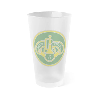 3 Cavalry Regiment 3 (U.S. Army) Frosted Pint Glass 16oz Default Title - Go Mug Yourself