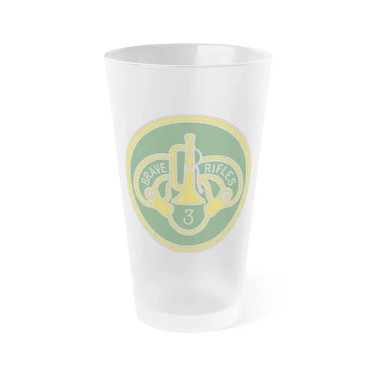3 Cavalry Regiment 3 (U.S. Army) Frosted Pint Glass 16oz Default Title - Go Mug Yourself