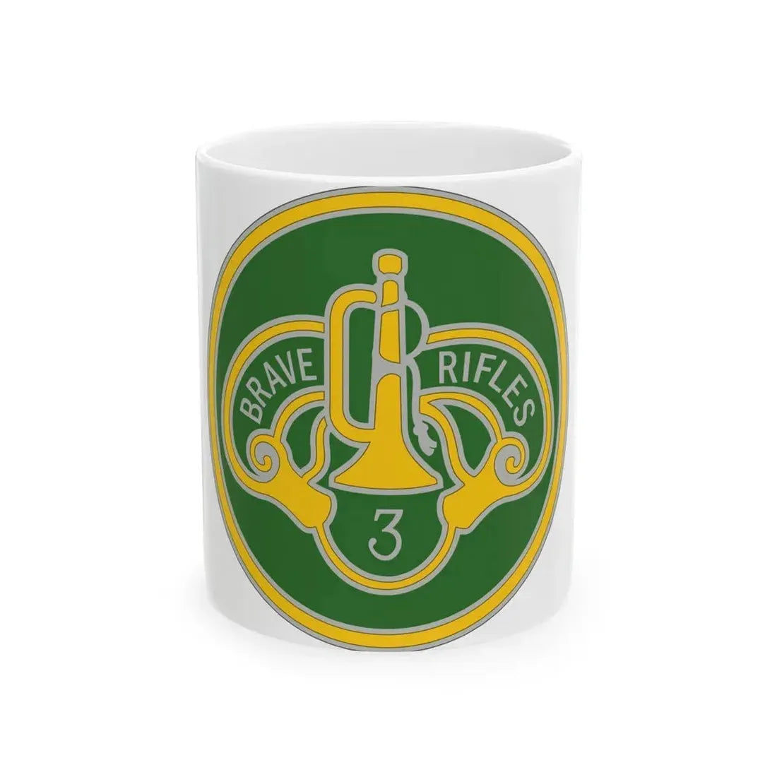 3 Cavalry Regiment 3 (U.S. Army) White Coffee Mug 11oz - Go Mug Yourself