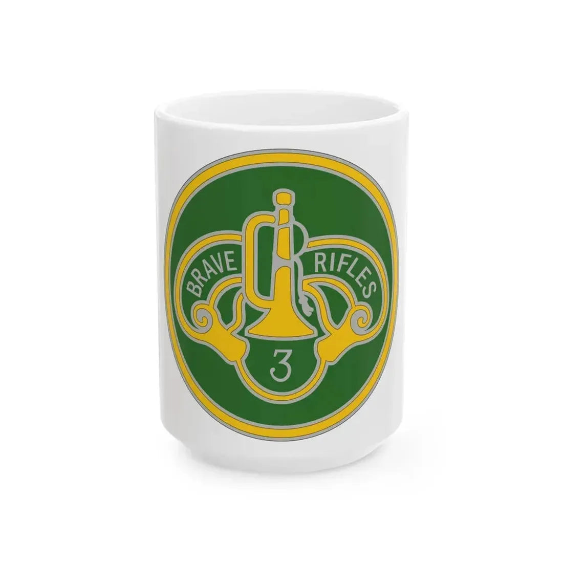 3 Cavalry Regiment 3 (U.S. Army) White Coffee Mug 15oz - Go Mug Yourself
