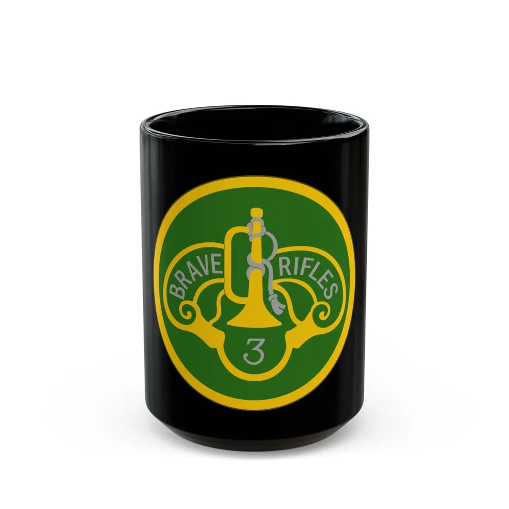 3 Cavalry Regiment (U.S. Army) Black Coffee Mug-15oz-Go Mug Yourself