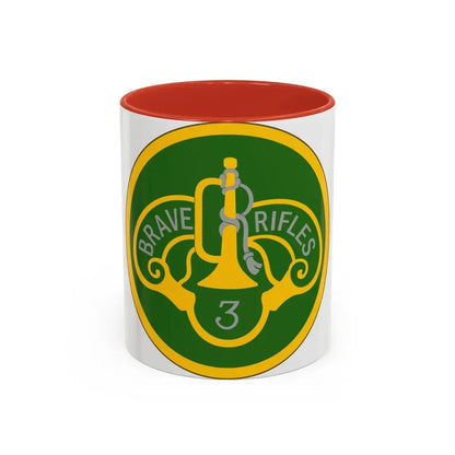 3 Cavalry Regiment (U.S. Army) Accent Coffee Mug 11oz Red - Go Mug Yourself