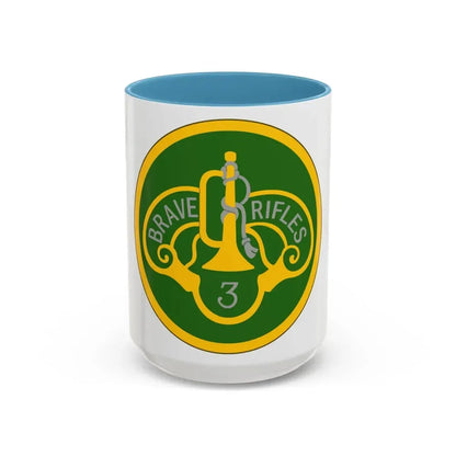 3 Cavalry Regiment (U.S. Army) Accent Coffee Mug 15oz Light Blue - Go Mug Yourself