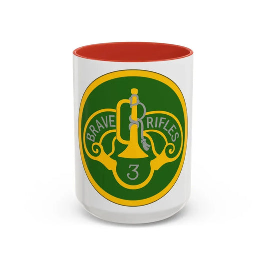 3 Cavalry Regiment (U.S. Army) Accent Coffee Mug 15oz Red - Go Mug Yourself