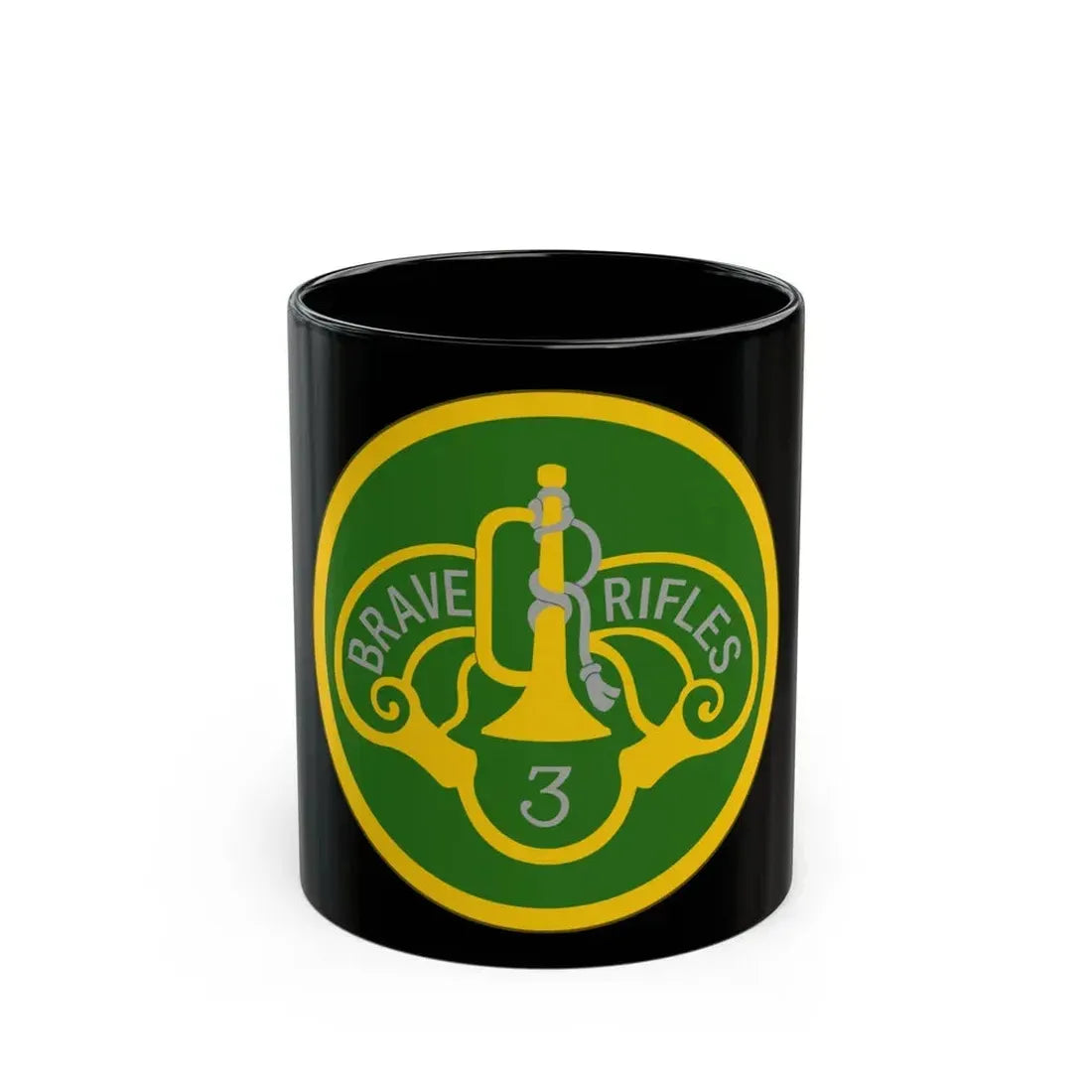 3 Cavalry Regiment (U.S. Army) Black Coffee Mug 11oz - Go Mug Yourself