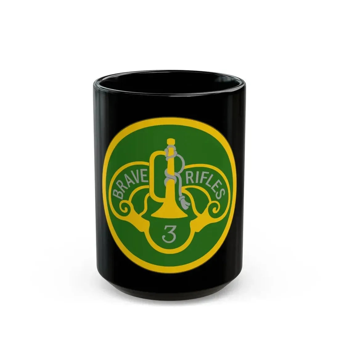 3 Cavalry Regiment (U.S. Army) Black Coffee Mug 15oz - Go Mug Yourself