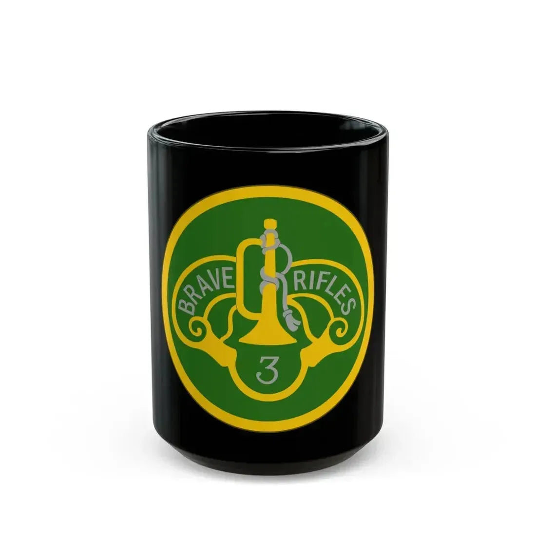 3 Cavalry Regiment (U.S. Army) Black Coffee Mug 15oz - Go Mug Yourself
